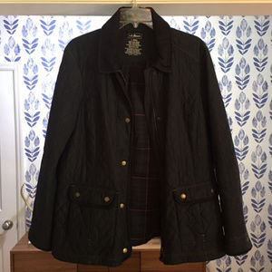 L.L. Bean Quilted Chambray Jacket